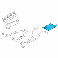 OEM 2006 Ford Mustang Muffler Diagram - 8R3Z-5230-J