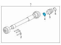 OEM 2022 Ford F-150 CLAMP - BOOT Diagram - ML3Z-3B478-A