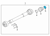 OEM 2022 Ford F-150 CLAMP - BOOT Diagram - ML3Z-3B478-B