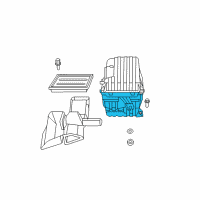 OEM Dodge Cover-Air Cleaner Diagram - 68038579AA