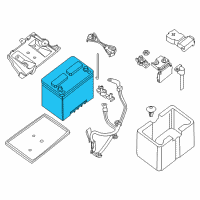 OEM 2014 Nissan Pathfinder Batteries Diagram - 244103JA2A