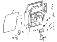 OEM 2000 Toyota Echo Insulator Clip Diagram - 90950-01871