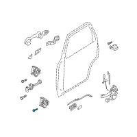 OEM Mercury Lower Hinge Bolt Diagram - -W710484-S439