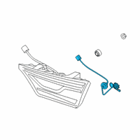 OEM Kia Forte HOLDER & WIRING-REAR Diagram - 92492M7600