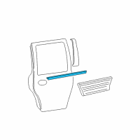 OEM 2008 Ford Expedition Belt Weatherstrip Diagram - 8L1Z-7825597-AA