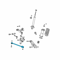 OEM Lexus IS300 Rear Suspension Control Arm Assembly, No.1 Diagram - 48710-53010