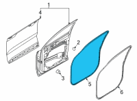 OEM Kia Carnival W/STRIP Assembly-Fr Dr S Diagram - 82130R0000