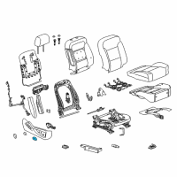 OEM 2015 Chevrolet Suburban Adjust Knob Diagram - 22847902