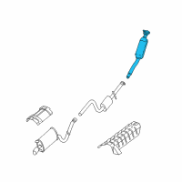 OEM Chrysler Sebring Catalytic Converter [4 Cylinder Engines] Diagram - 4764618AF