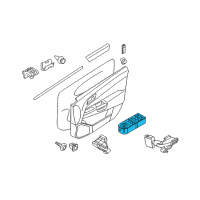 OEM 2008 Saturn Astra Switch, Side Window & Multifunction Diagram - 13228877