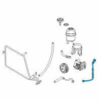 OEM 2000 BMW Z3 Pressure Hose Assembly Diagram - 32-41-2-229-797