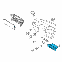 OEM Lincoln Navigator Dash Control Unit Diagram - BL7Z-19980-D