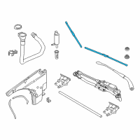 OEM 2014 BMW X1 Front Wiper Blade Set Diagram - 61-61-2-158-219