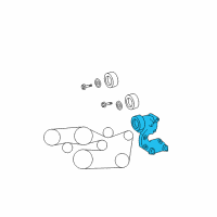 OEM Toyota RAV4 Serpentine Tensioner Diagram - 16620-31040