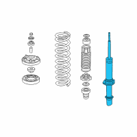 OEM 2006 Acura TL Shock Absorber Unit, Front Diagram - 51605-SEP-A04