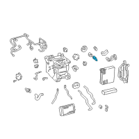 OEM 2001 Lexus LS430 Valve, Rear Cooling Unit Expansion Diagram - 88515-50170