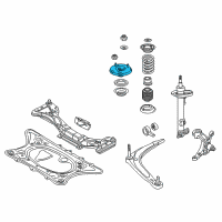 OEM 2006 BMW Z4 Guide Support Diagram - 31-30-8-040-203