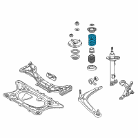 OEM 2007 BMW Z4 Coil Spring, Front Diagram - 31-30-7-838-835