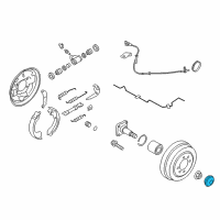 OEM 2016 Nissan Versa Note Cap-Hub, Rear Wheel Diagram - 43234-1HA0A