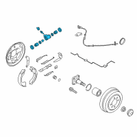 OEM 2019 Nissan Versa Cylinder Assy-Rear Wheel Diagram - 44100-3HA0A