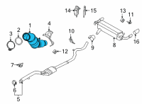 OEM 2021 BMW 530i xDrive RP CATALYTIC CONV.CLOSE TO T Diagram - 18-32-8-482-647
