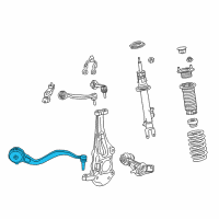 OEM Lexus LC500h Front Suspension Lower Control Arm Assembly Right Diagram - 48620-11010