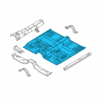 OEM 2004 Hyundai XG350 Panel-Front Floor Diagram - 65111-38100