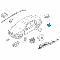 OEM 2012 BMW 328i Sensor Diagram - 72-11-7-266-429