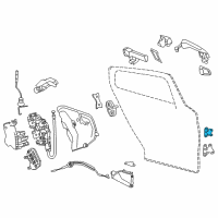 OEM 2017 Infiniti QX30 Hinge Assy-Rear Door, Upper RH Diagram - 82400-5DA0A