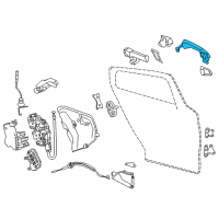 OEM Infiniti QX30 Grip-Outside Handle, LH Diagram - 80641-5DB7A