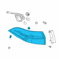 OEM 2020 Toyota Corolla Combo Lamp Diagram - 81561-12D10