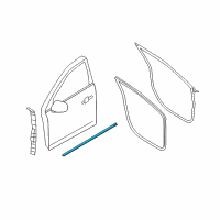 OEM 2018 Lincoln MKT Lower Weatherstrip Diagram - AE9Z-7420758-A