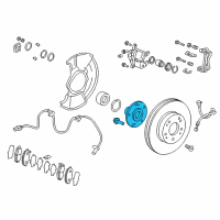 OEM 2017 Honda Civic Hub Assembly, Front Diagram - 44600-TBA-A00