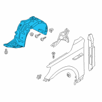 OEM 2015 Kia K900 Guard Assembly-Front Wheel Diagram - 868123T000