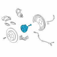 OEM 2021 Chevrolet Equinox Hub & Bearing Diagram - 13507356