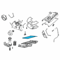 OEM 2005 BMW 760Li Oil Pan Gasket Diagram - 11-13-7-500-006