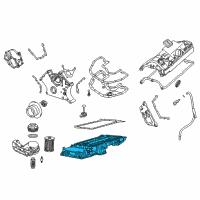 OEM 2005 BMW 760i Upper Oil Pan Diagram - 11-13-7-574-531