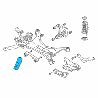 OEM 2017 Nissan Altima Stay Assembly-Rear Suspension Member, LH Diagram - 55452-JA10A