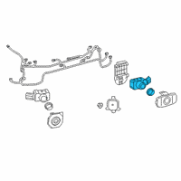 OEM 2020 Toyota Camry Park Sensor Diagram - 89341-06070-E0