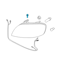 OEM 2009 Chevrolet Aveo5 Bolt/Screw, Audio Disc Player Bracket Diagram - 94501378