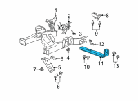 OEM 2016 Ford E-350 Super Duty Transmission Support Diagram - AC2Z-6A023-A