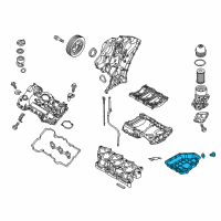 OEM 2020 Kia Sedona Pan Assembly-Engine Oil Diagram - 215103LAA0