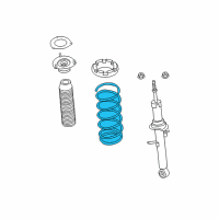 OEM 2017 Infiniti Q70L Front Spring Diagram - 54010-1MD2C