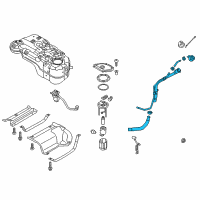 OEM 2018 Kia Sportage Filler Neck Assembly-Fuel Diagram - 31030D9500