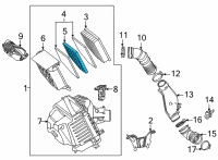 OEM Toyota Mirai Filter Diagram - 17811-77020