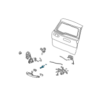 OEM Honda Cylinder, Tailgate Diagram - 74861-S9A-013