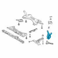 OEM 2010 Lexus HS250h KNUCKLE, Steering, R Diagram - 43211-0R020