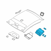 OEM 2008 Nissan Altima Lamp Assembly-Map Diagram - 26430-JB02A