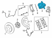 OEM 2021 Chrysler Voyager CALIPER-Disc Brake Diagram - 68318173AB