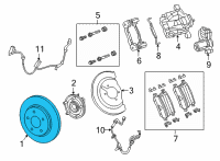 OEM 2019 Chrysler Pacifica Brake Diagram - 68223507AB